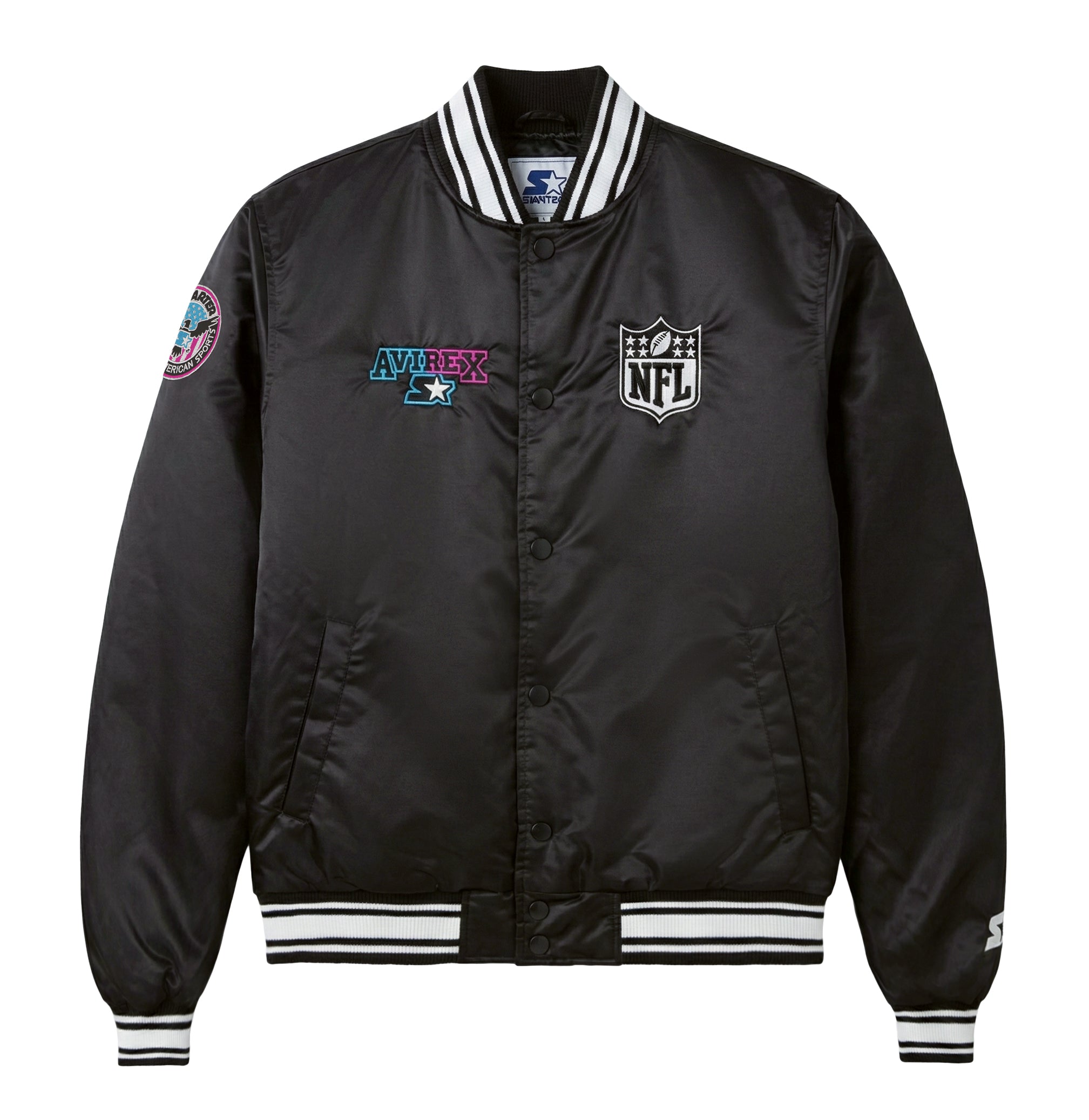 AVIREX X STARTER SUPER BOWL LX SATIN JACKET – Avirex