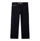 LOGO PINSTRIPE DENIM CARPENTER JEAN