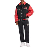 TEAM EAGLE WOOL LEATHER JACKET