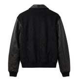 SCRIPT LEATHER JACKET