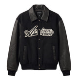 SCRIPT LEATHER JACKET