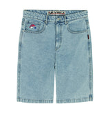 MID WASH DENIM SHORT