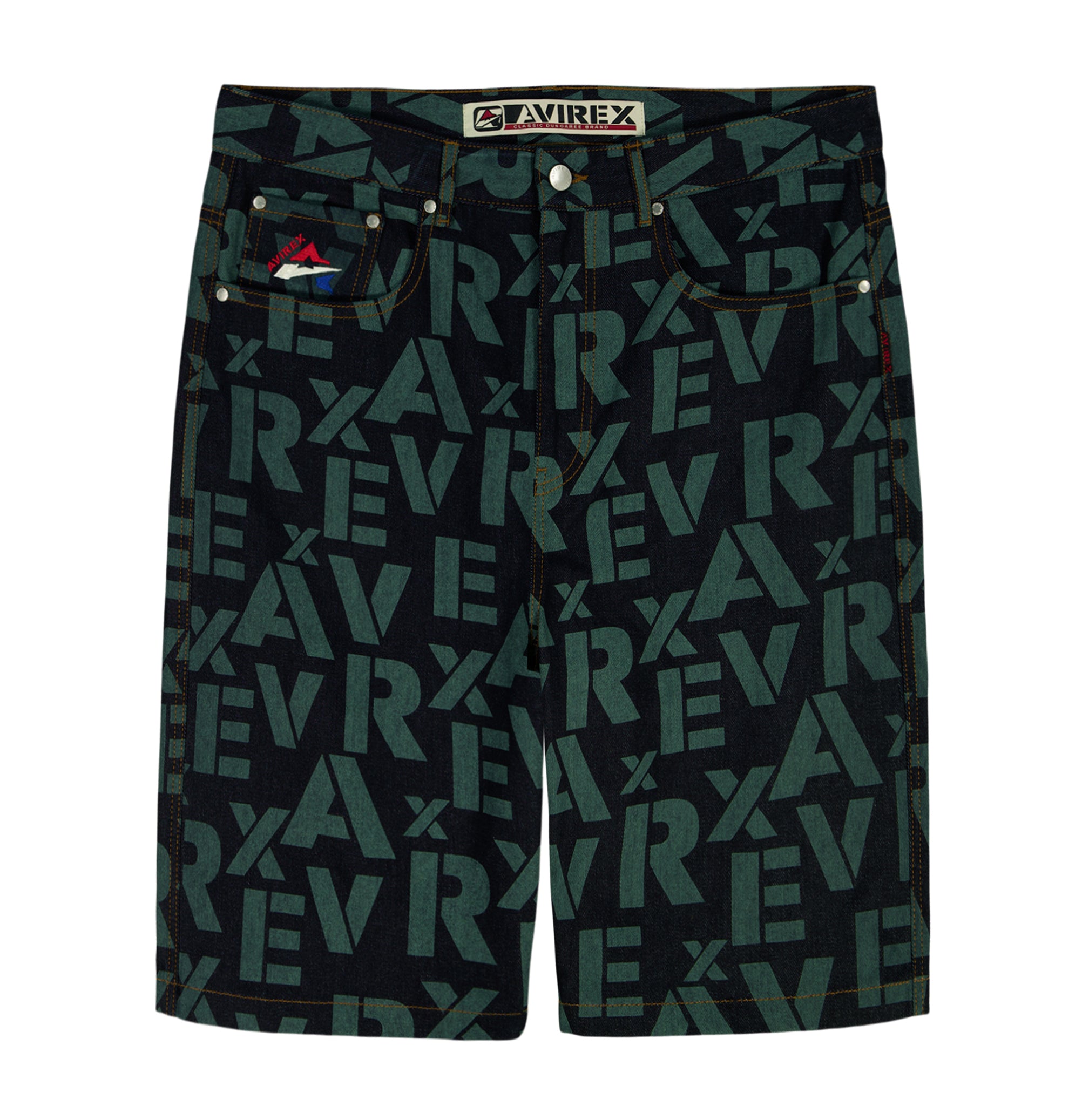 MONOGRAM DENIM SHORT – Avirex