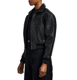 CROPPED STUDDED ICON JACKET