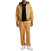 SCRIPT NAPPA LEATHER HOODIE