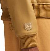 SCRIPT NAPPA LEATHER HOODIE