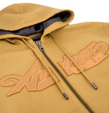 SCRIPT NAPPA LEATHER HOODIE