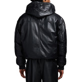 NAPPA LEATHER PUFFER HOODIE