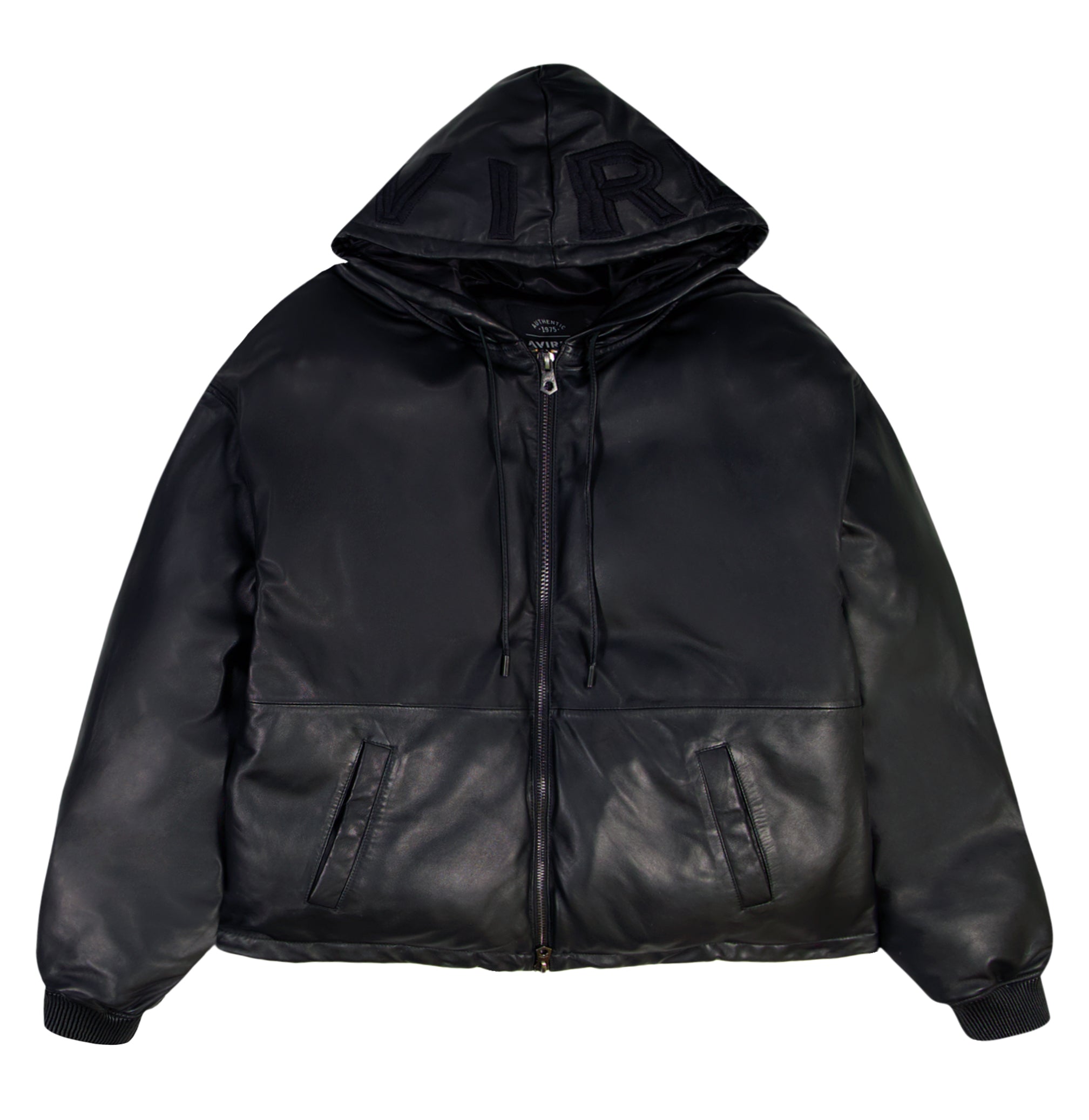 NAPPA LEATHER PUFFER HOODIE – Avirex