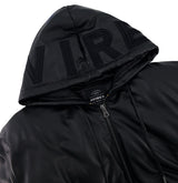 NAPPA LEATHER PUFFER HOODIE