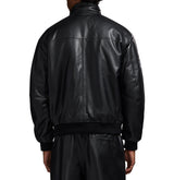 REVERSIBLE NAPPA LEATHER TRACK JACKET