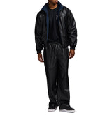 REVERSIBLE NAPPA LEATHER TRACK JACKET