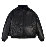 REVERSIBLE NAPPA LEATHER TRACK JACKET