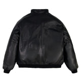 REVERSIBLE NAPPA LEATHER TRACK JACKET