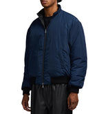 REVERSIBLE NAPPA LEATHER TRACK JACKET