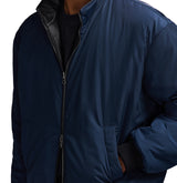 REVERSIBLE NAPPA LEATHER TRACK JACKET