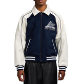CLASSIC WOOL LEATHER VARSITY JACKET