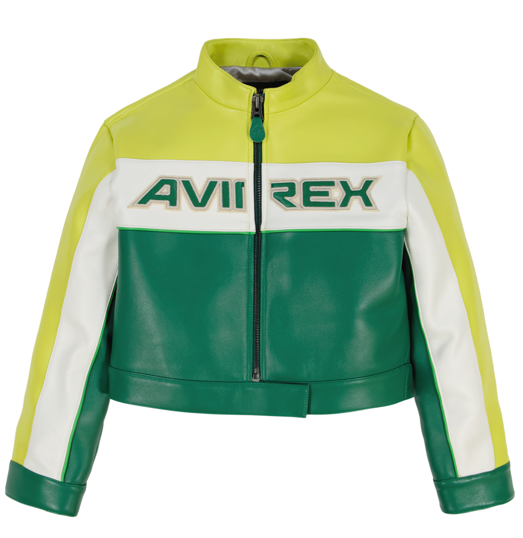 CROPPED COLORBLOCK MOTO JACKET – Avirex