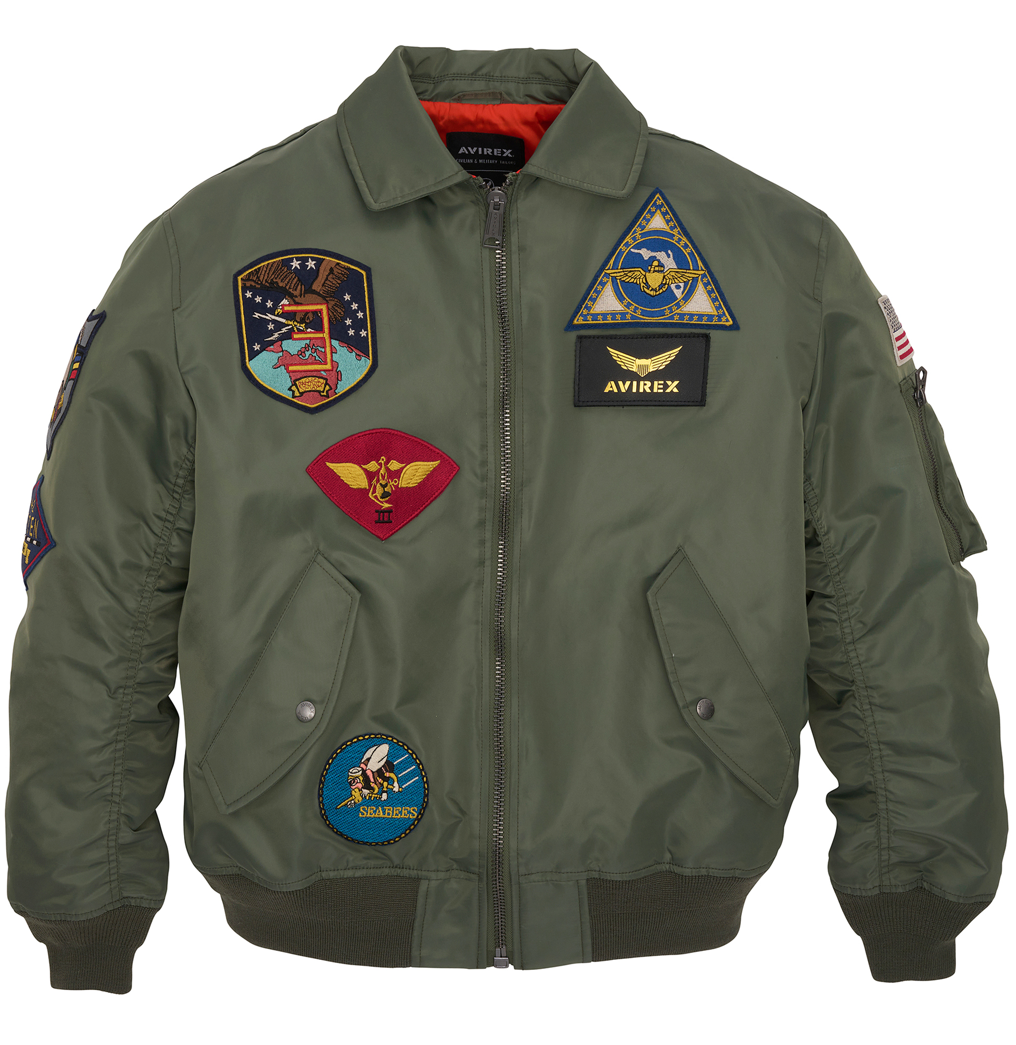 CWU SATIN FLIGHT JACKET Avirex