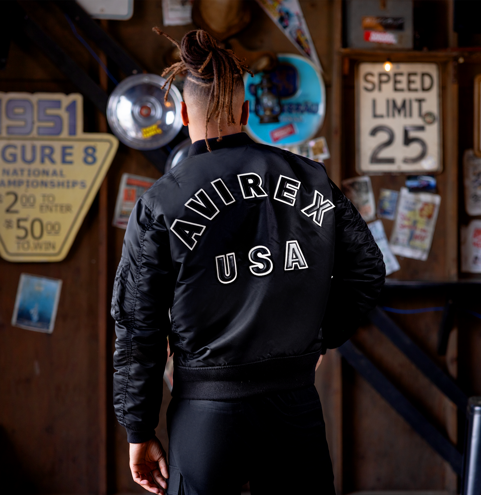 MA-1 AVIREX MA-1 NYLON BOMBER JACKET – Avirex