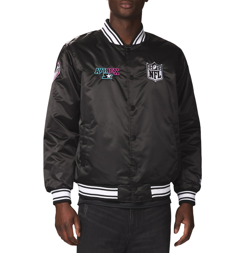 AVIREX X STARTER SUPER BOWL LX SATIN JACKET – Avirex