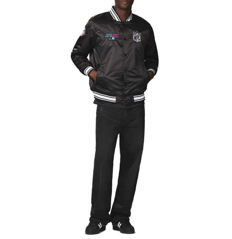 AVIREX X STARTER SUPER BOWL LX SATIN JACKET – Avirex