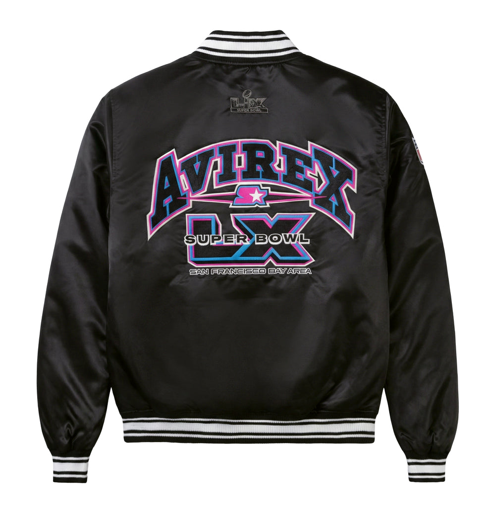 AVIREX X STARTER SUPER BOWL LX SATIN JACKET – Avirex