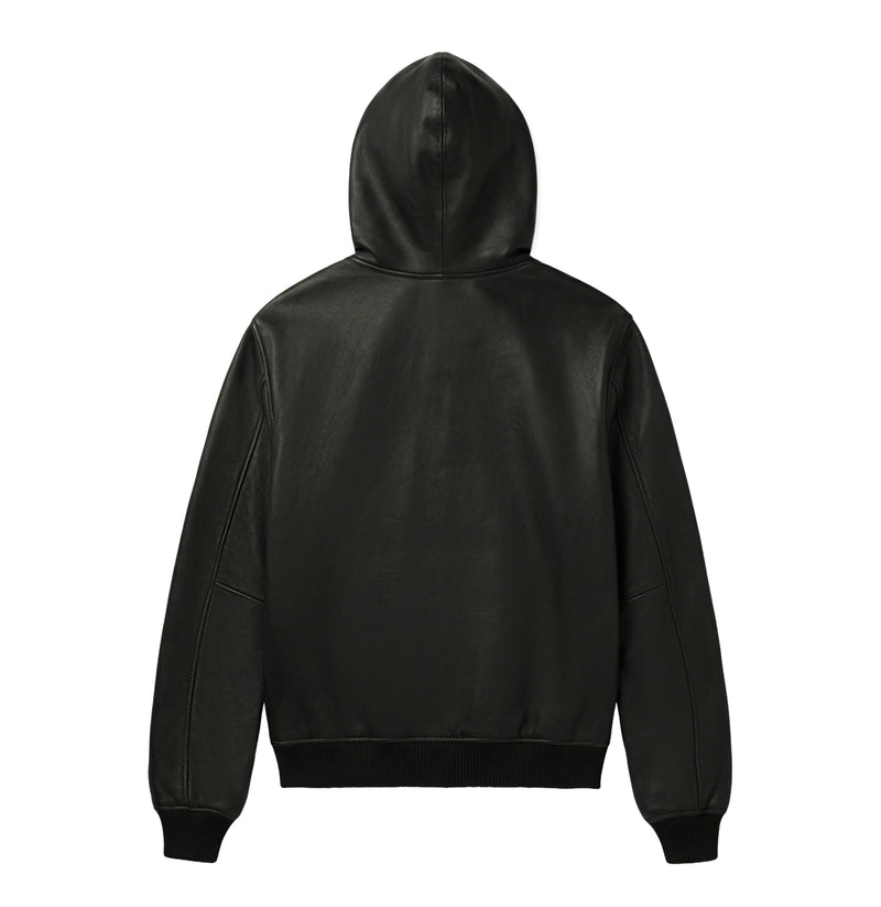 SCRIPT NAPPA LEATHER HOODIE – Avirex