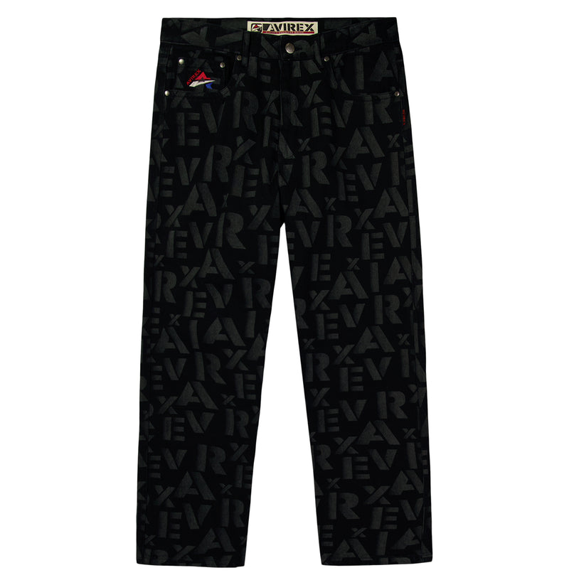 パンツ Archive Avirex USA Flags Design Denim MONOGRAM DENIM JEAN – Avirex