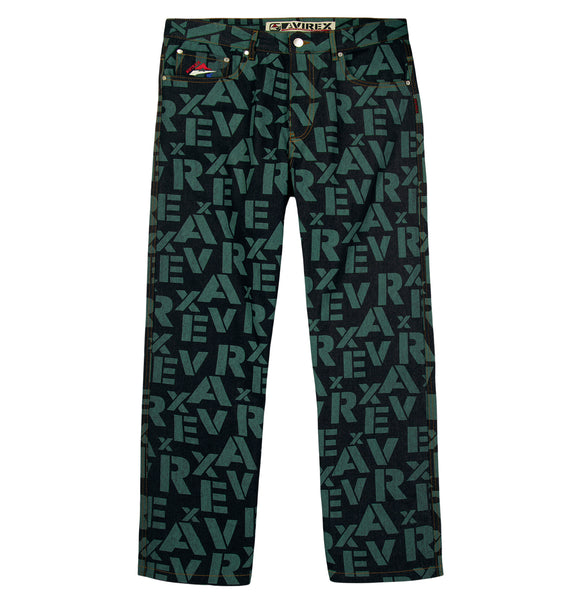 MONOGRAM DENIM JEAN – Avirex