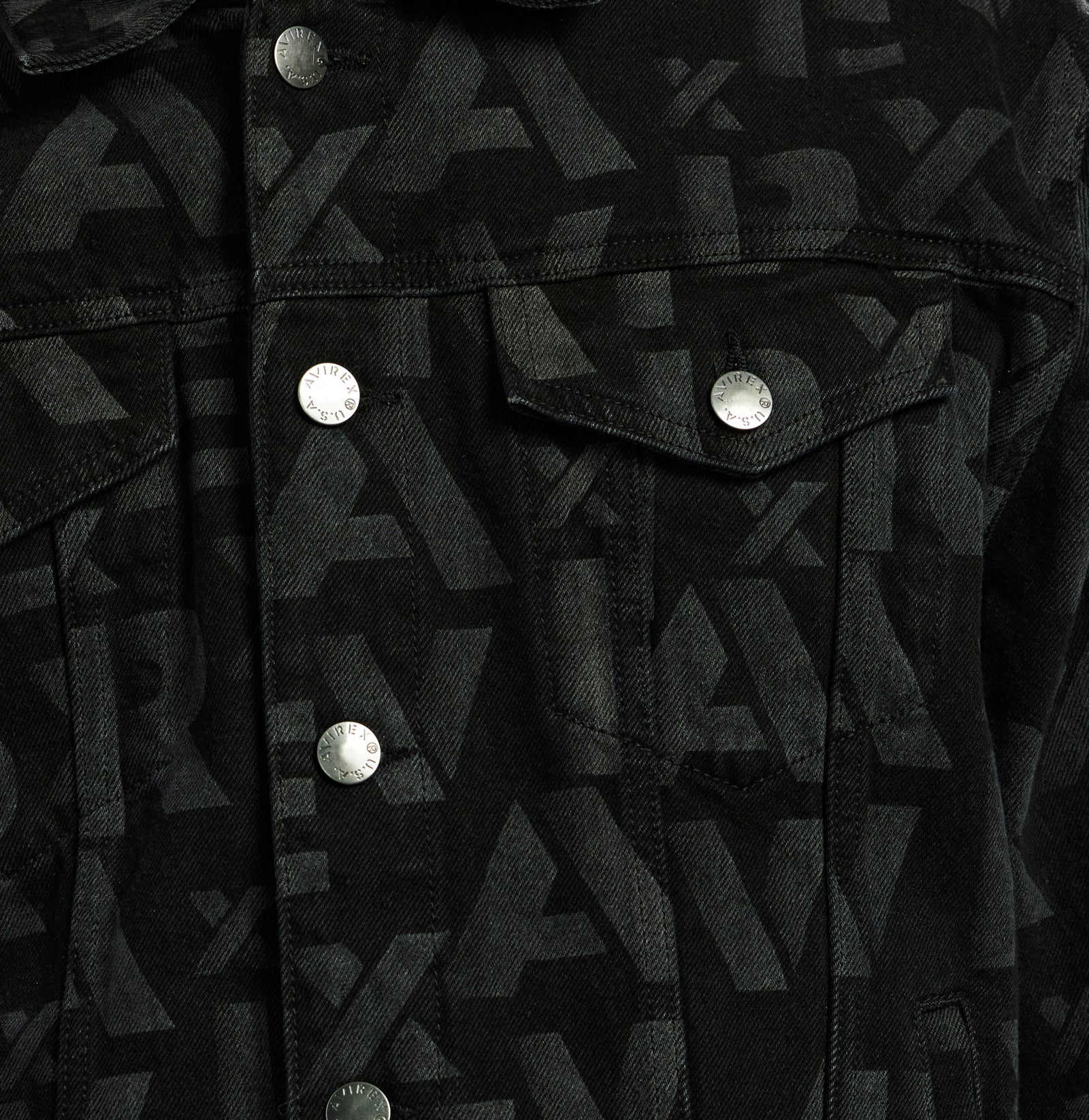 MONOGRAM DENIM JACKET – Avirex