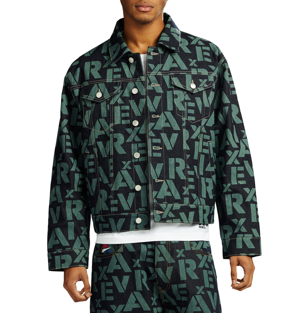 MONOGRAM DENIM JACKET – Avirex