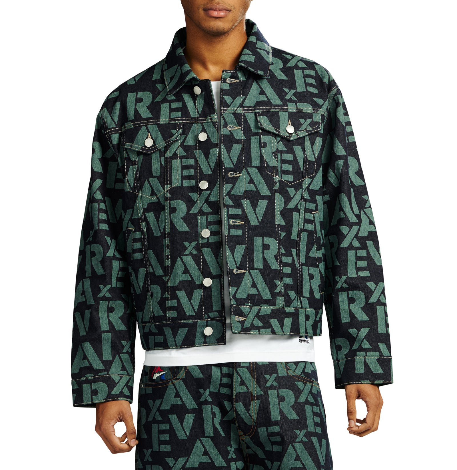 MONOGRAM DENIM JACKET – Avirex