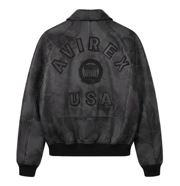 AVIREX ブラック S レザーボンバージャケット牛革 Men's Leather Jackets | Premium Styles for Every Look – Avirex