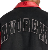 TEAM EAGLE WOOL LEATHER JACKET