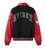 TEAM EAGLE WOOL LEATHER JACKET