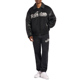 SCRIPT LEATHER JACKET