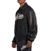 SCRIPT LEATHER JACKET