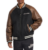 NAVAL VARSITY WOOL LEATHER JACKET