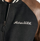 NAVAL VARSITY WOOL LEATHER JACKET