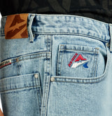 MID WASH DENIM SHORT