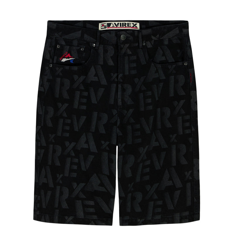 MONOGRAM DENIM SHORT – Avirex