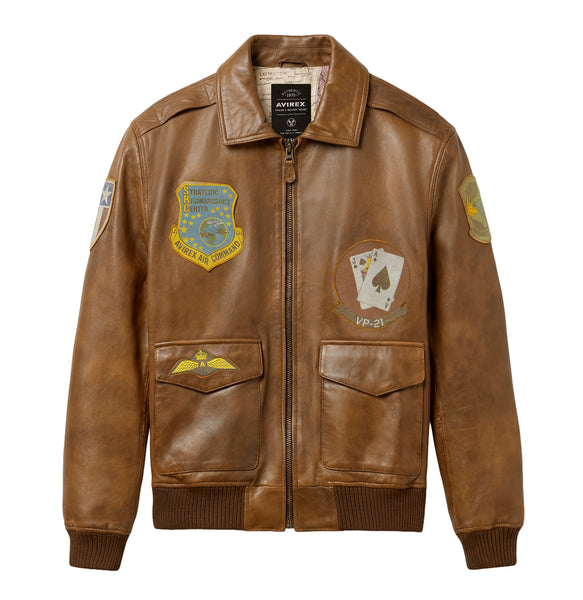 ジャケット・アウター AVIREX / A-2 flight leather jacket VINTAGE FLIGHT A2 JACKET – Avirex