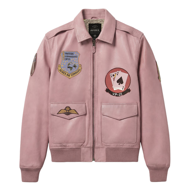 ジャケット・アウター AVIREX / A-2 rose leather fight jacket VINTAGE FLIGHT A2 JACKET – Avirex