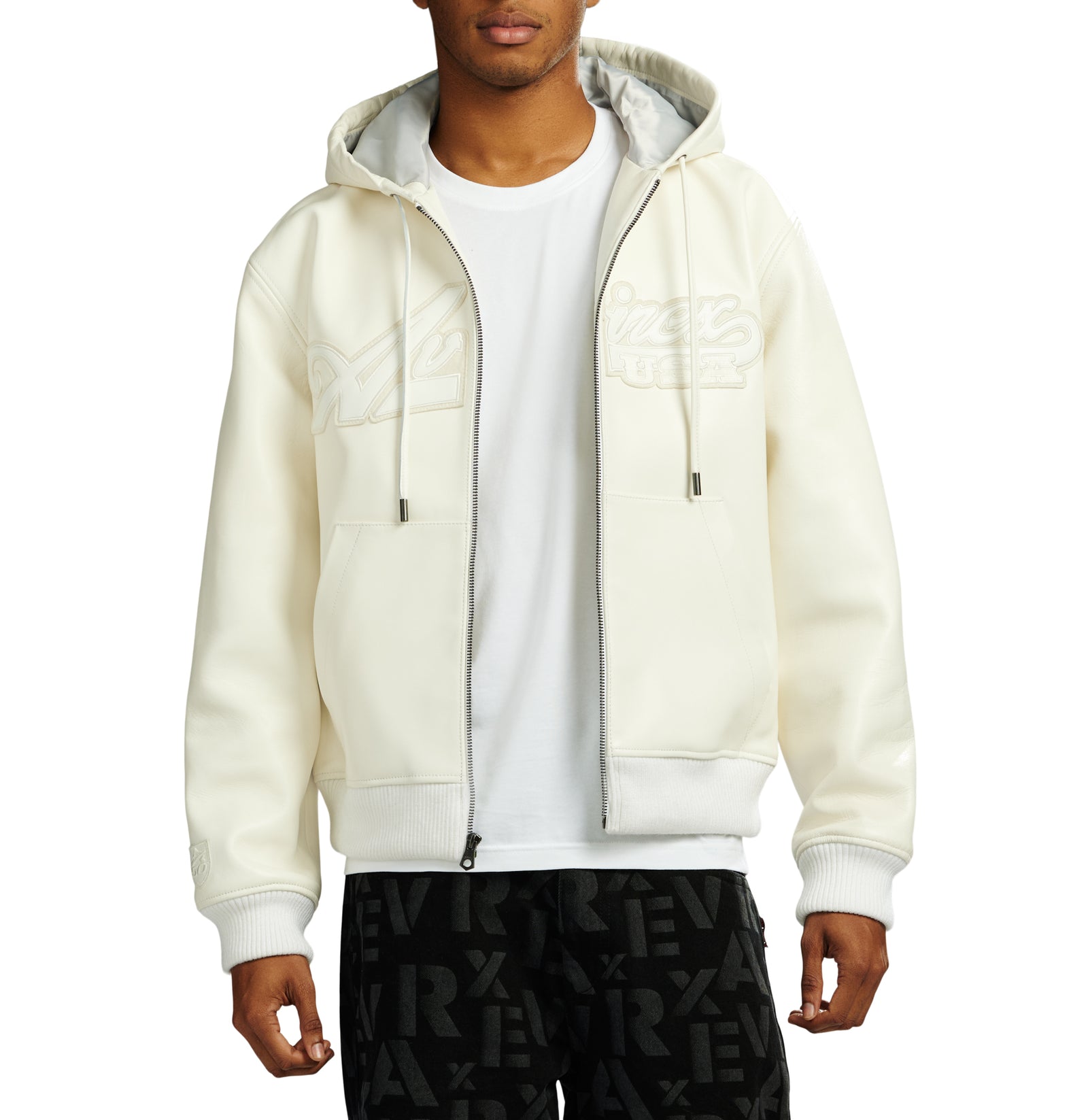 SCRIPT NAPPA LEATHER HOODIE – Avirex