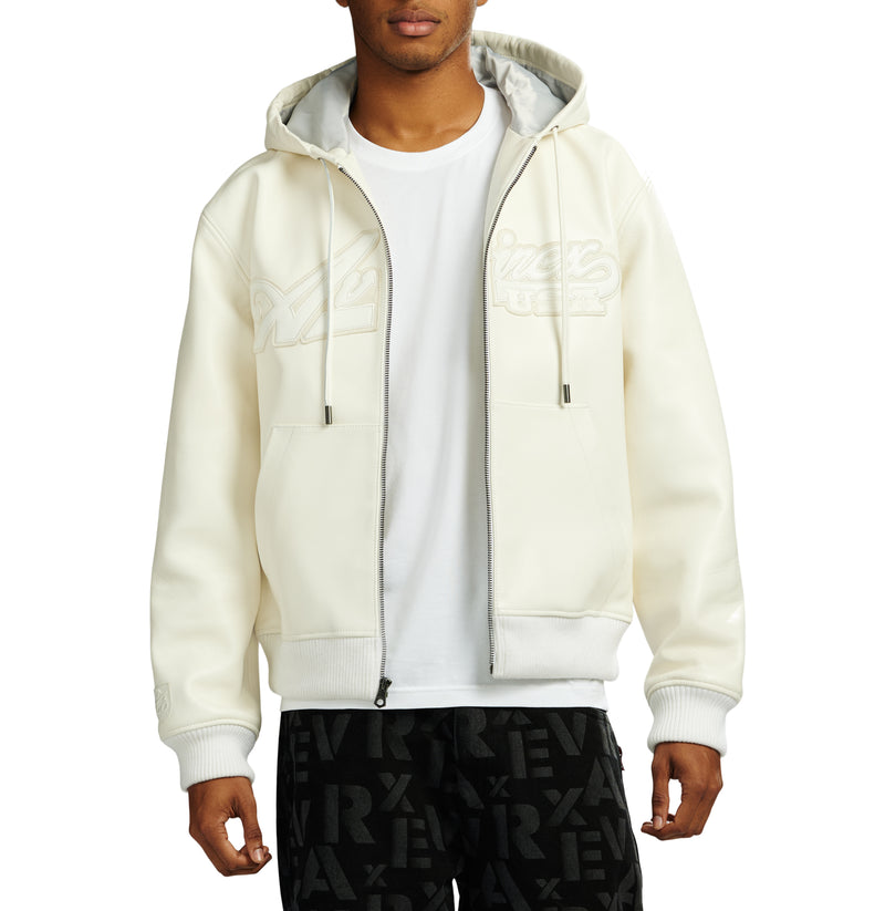 SCRIPT NAPPA LEATHER HOODIE – Avirex