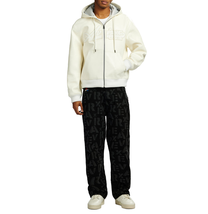 SCRIPT NAPPA LEATHER HOODIE – Avirex