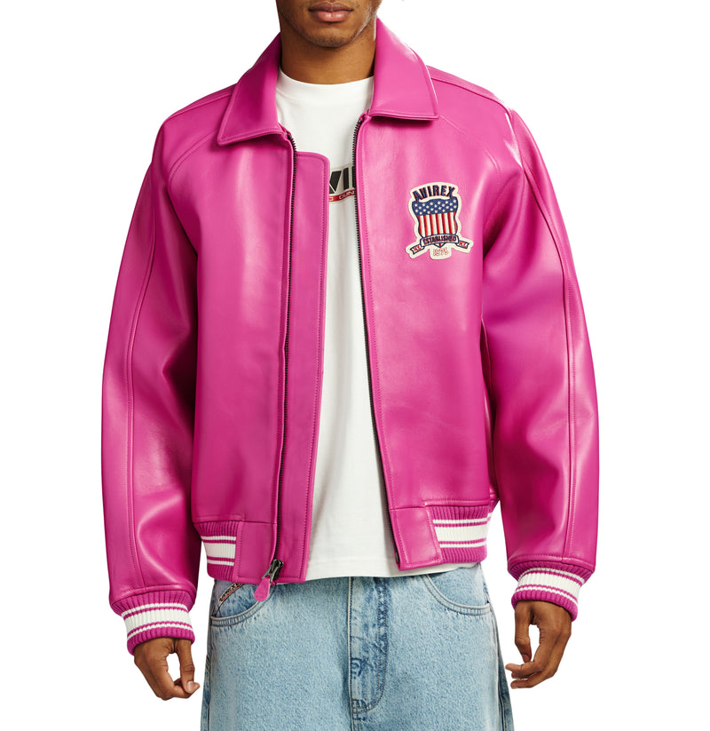 ジャケット・アウター AVIREX / A-2 rose leather fight jacket VINTAGE FLIGHT A2 JACKET – Avirex