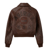 CROPPED CROC ICON JACKET