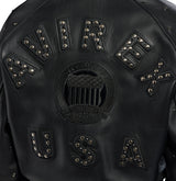 CROPPED STUDDED ICON JACKET